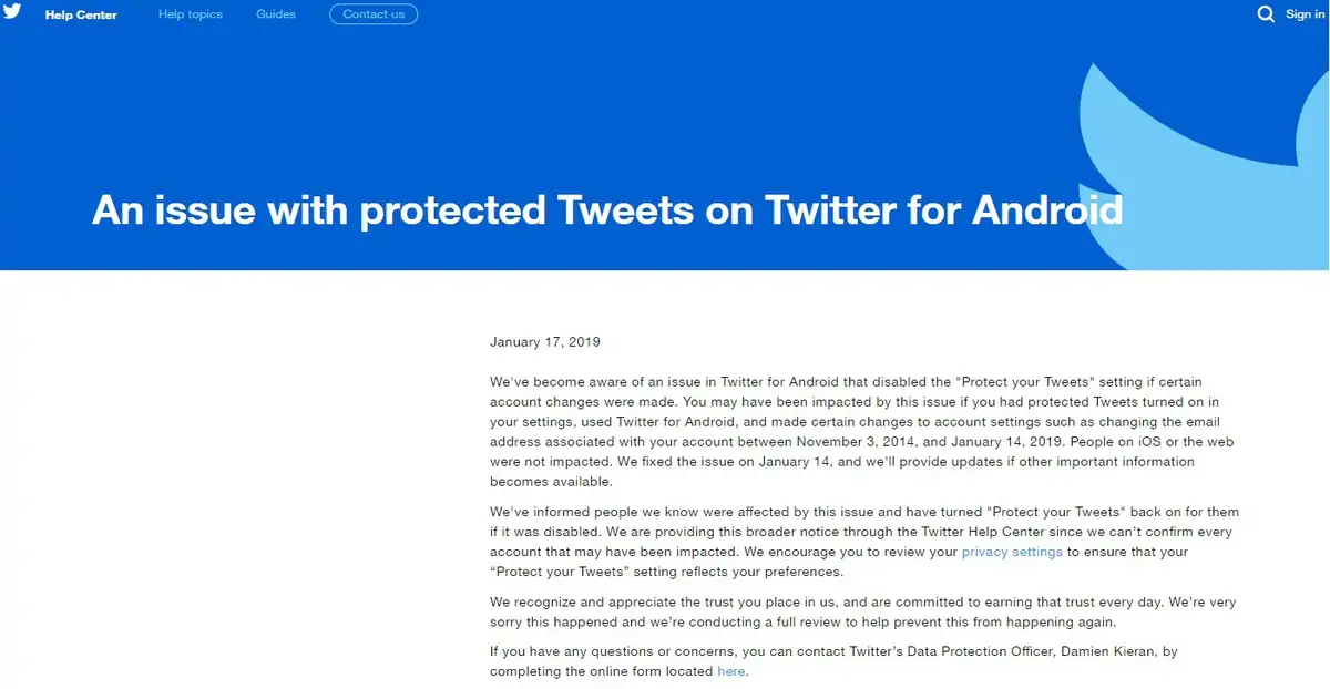 novo bug no twitter para android expõe informações de vários utilizadores