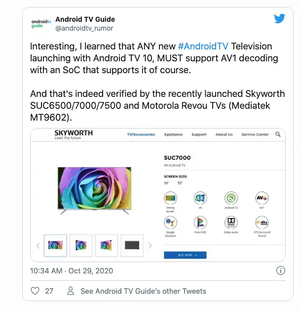 Android TV televisores