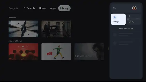 Google tv definições