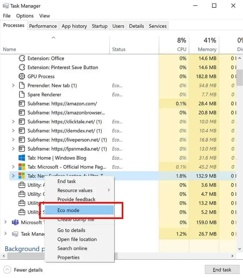 Gestor de Tarefas Windows