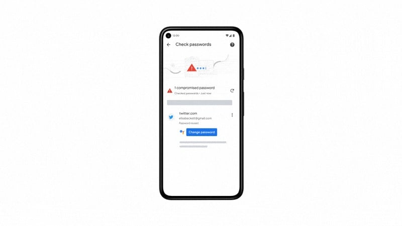 Android gestor de palavras-passe