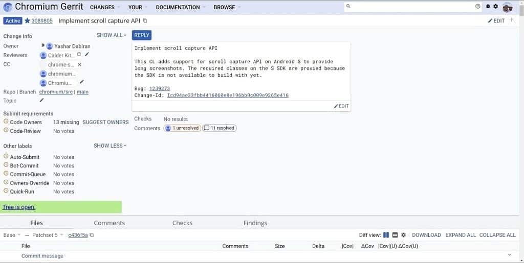 Chrome do Android 12