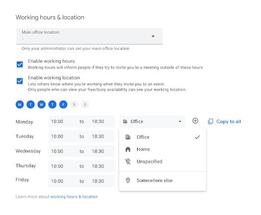 Google Calendar funções