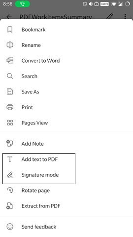 Office Android PDF