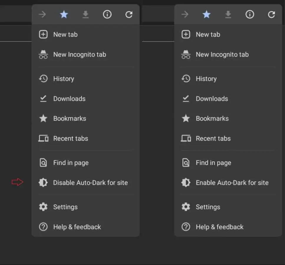 Chrome Android Dark Mode