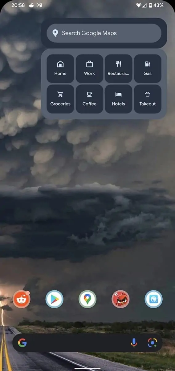Google Maps última novidade, Google Widgets Android 12