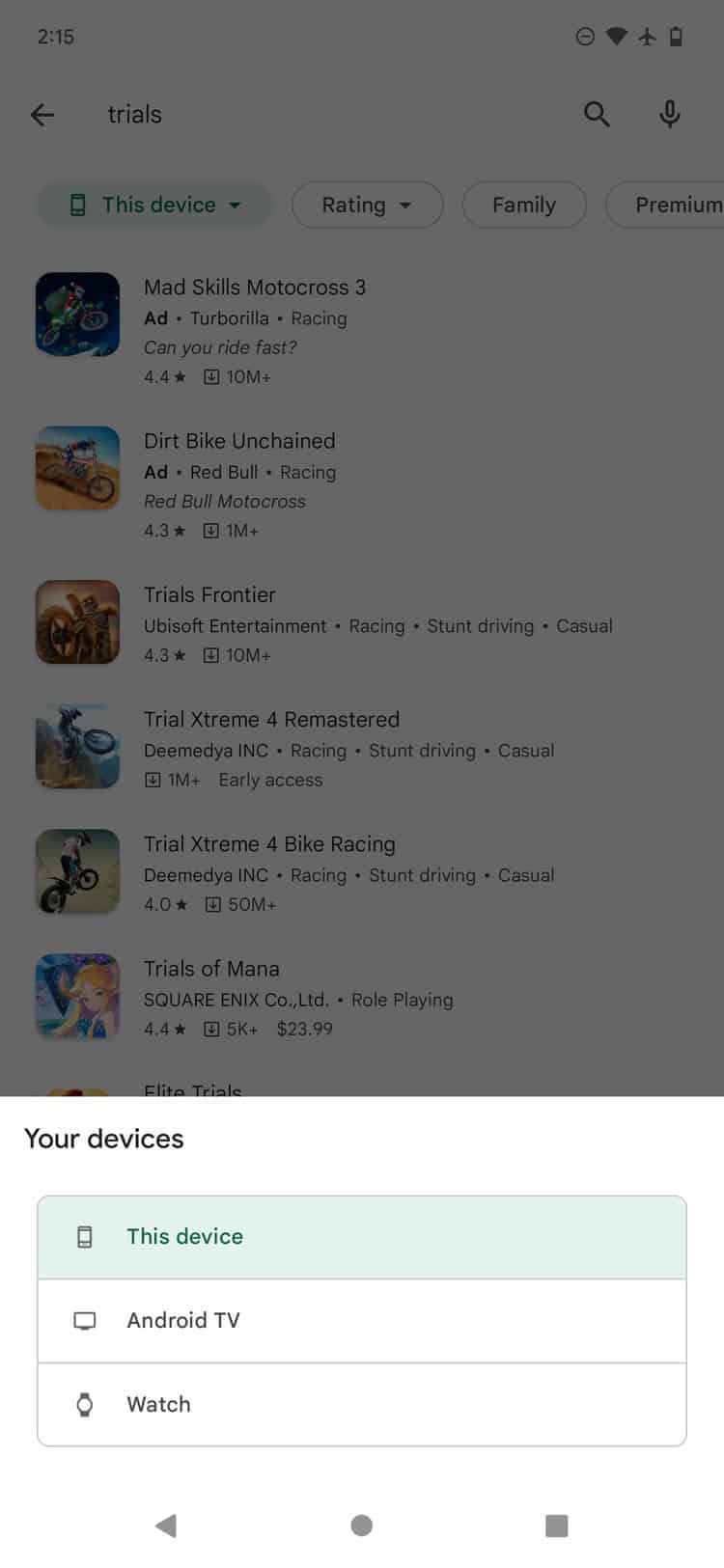 Play Store instalação apps