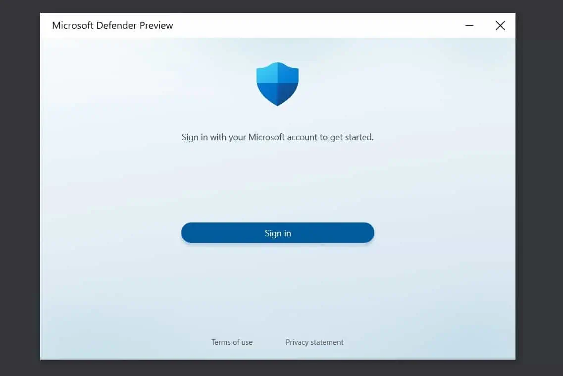 Windows Defender Microsoft