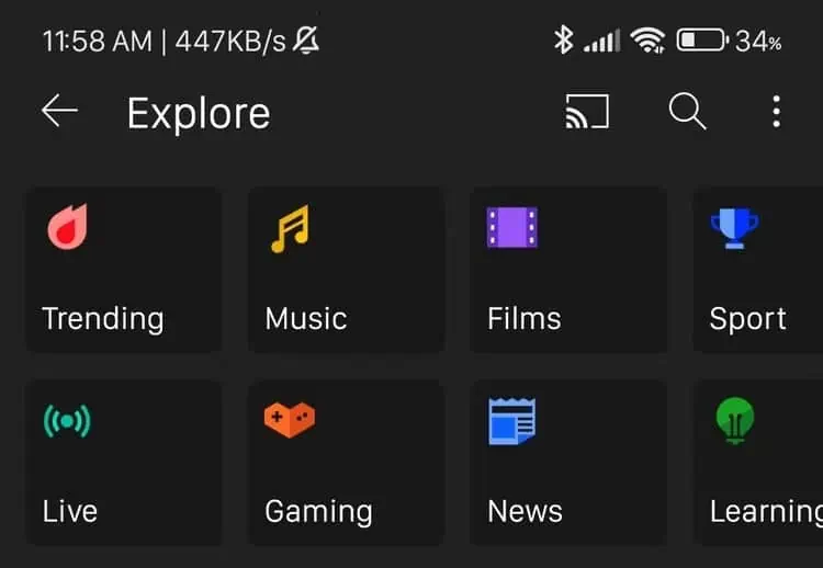 YouTube novos vídeos