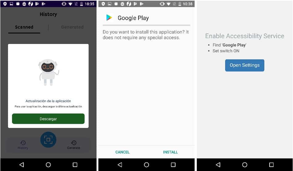 Android aplicações apagar