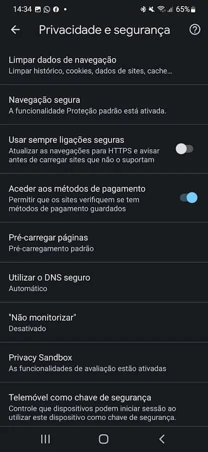 Chrome em perigo