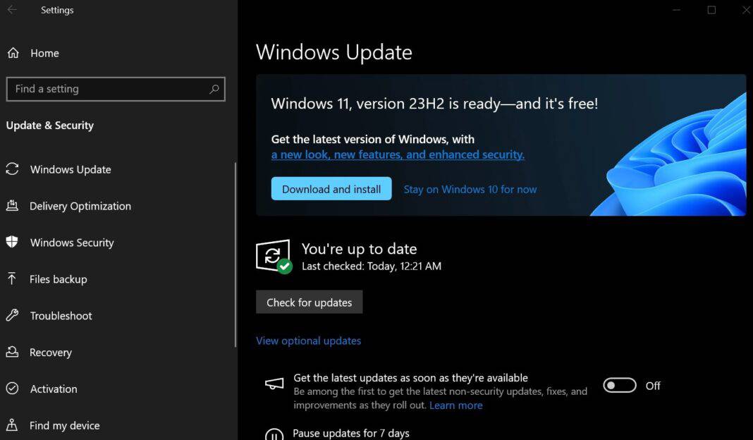 Windows 11 atualizado
